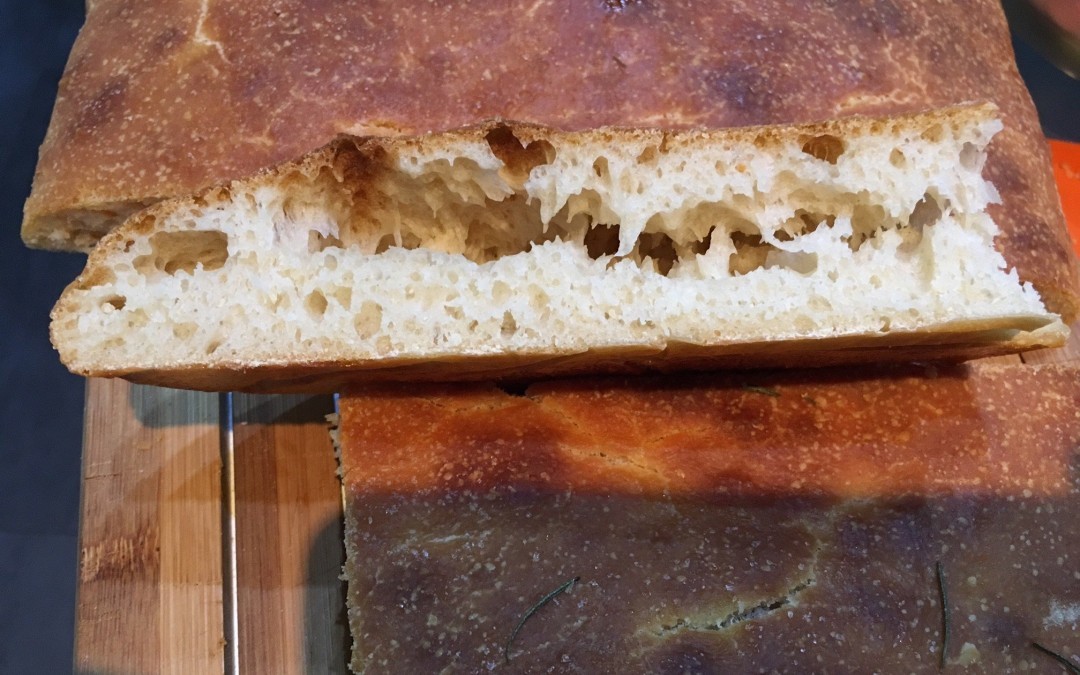 Focaccia al farro (lievitazione lunga) con i-Companion e Companion Moulinex