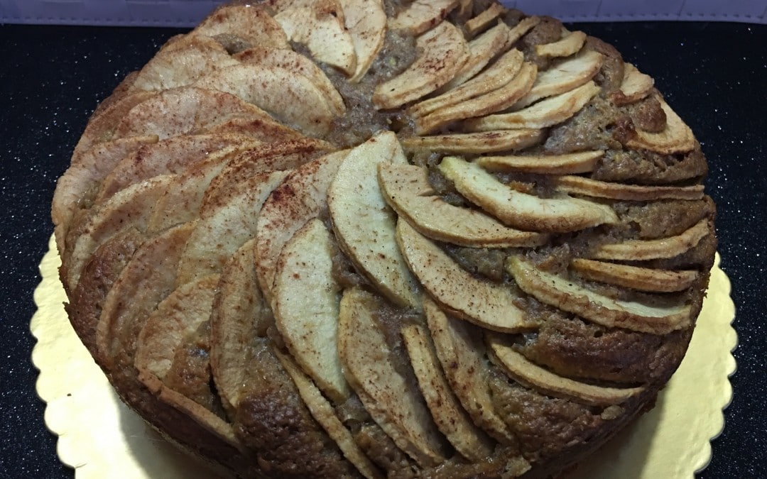 Torta integrale con mele e ricotta, fatta col CuCo