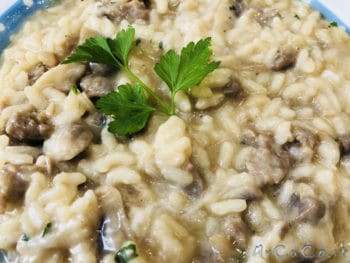 Risotto funghi e salsiccia - mycuco.it